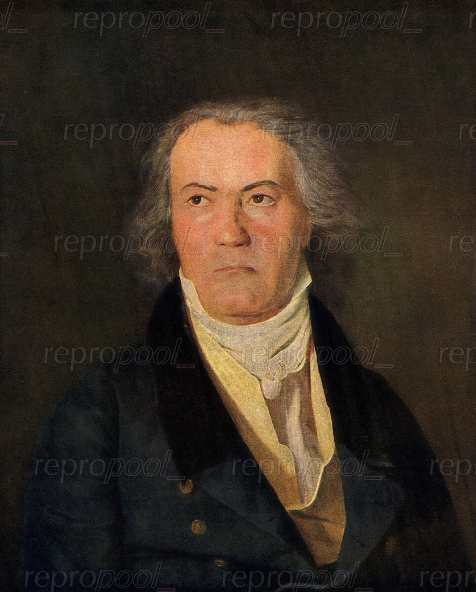 Ludwig van Beethoven; Gemälde von Ferdinand Georg Waldmüller (1823)