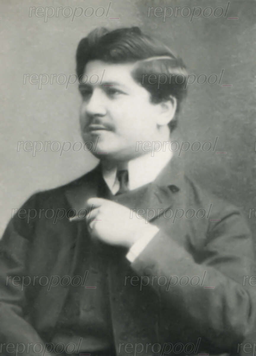 Arthur Schnabel; Fotografie von unbekannter Hand (vor 1909)