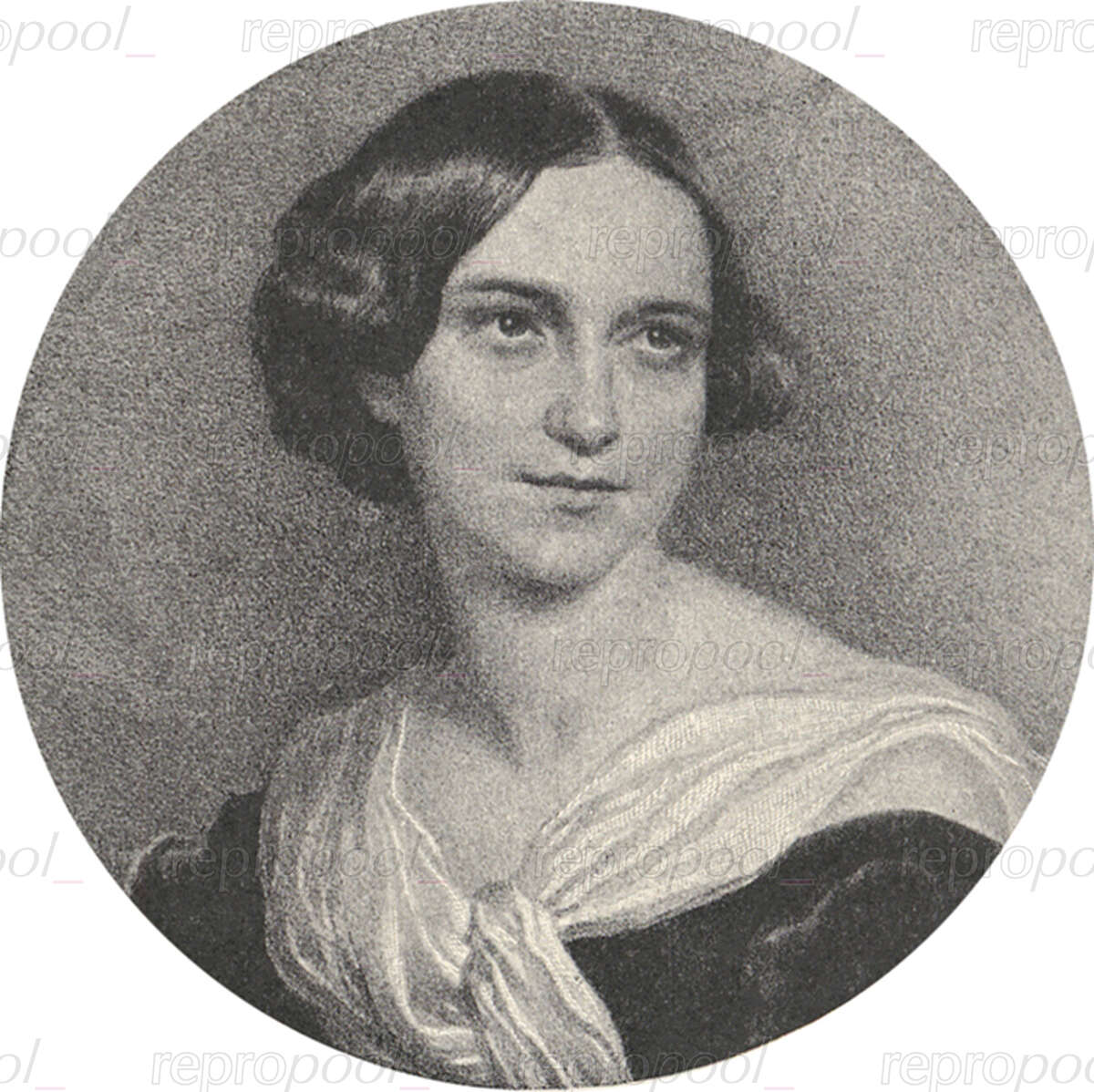 Marie von Marra-Vollmer; Lithografie von Josef Kriehuber (1846)