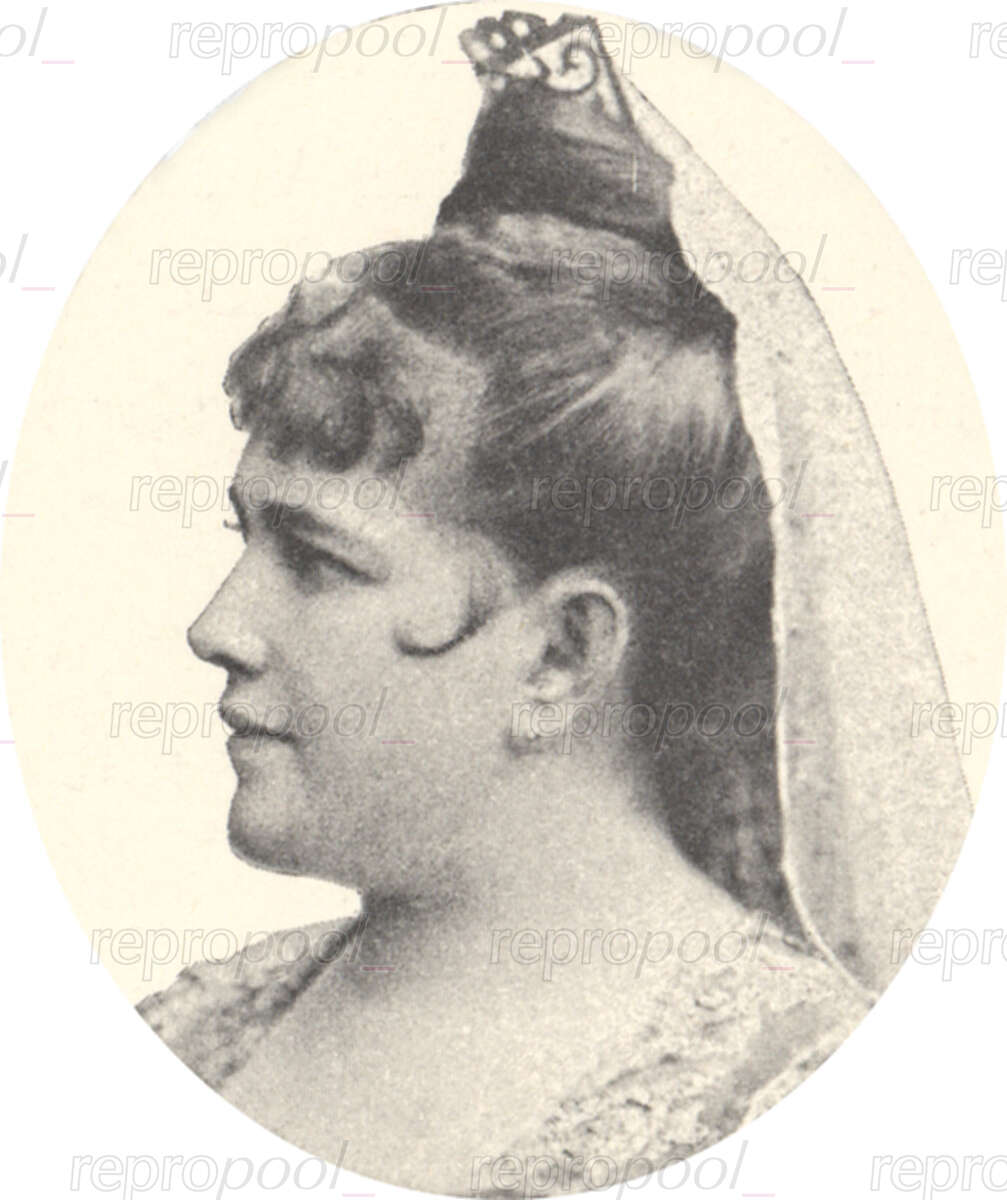Hermine Jaff-Braga; Fotografie von unbekannter Hand (um 1890)