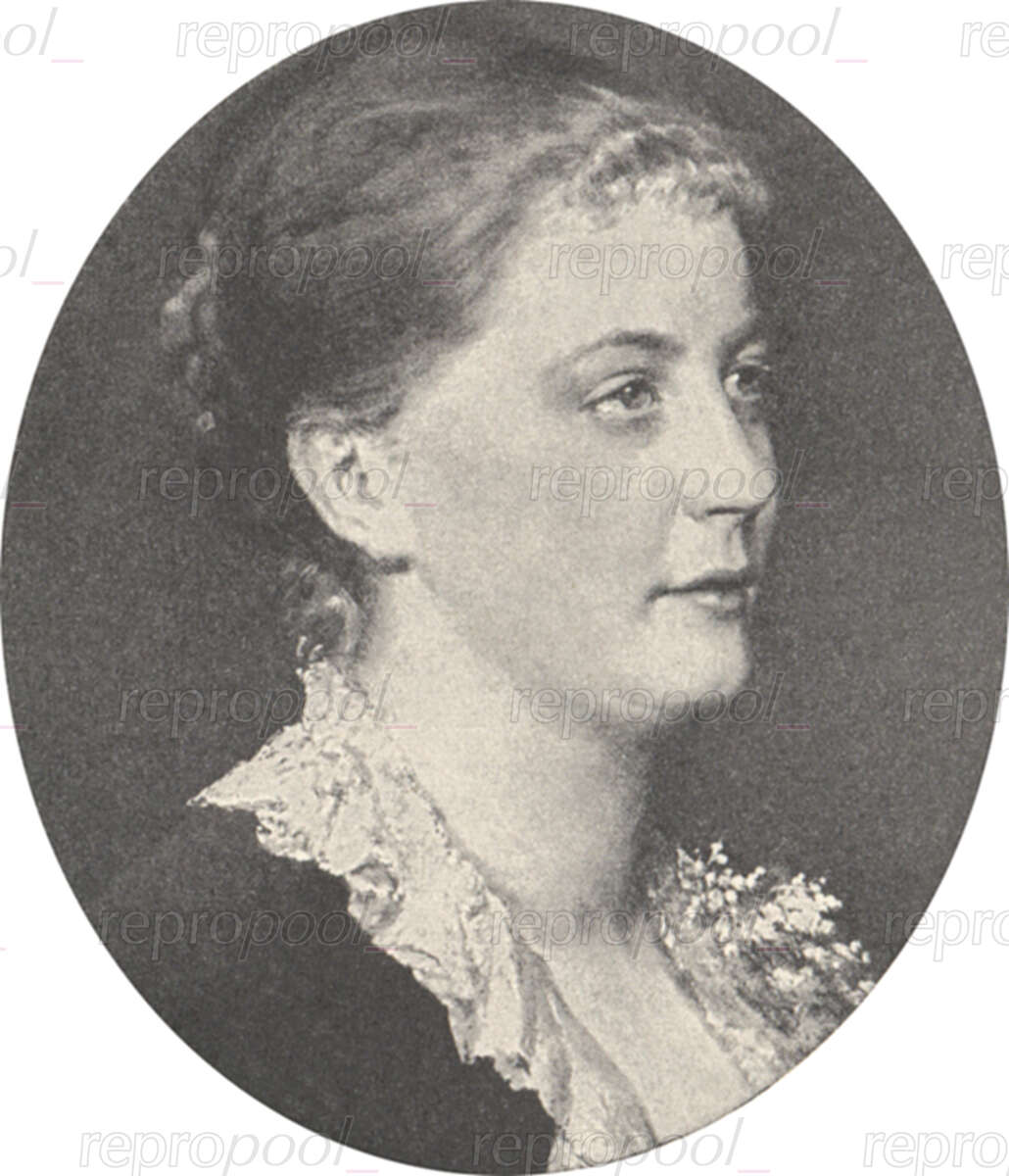 Rosa Papier; Lithografie von unbekannter Hand (um 1890)