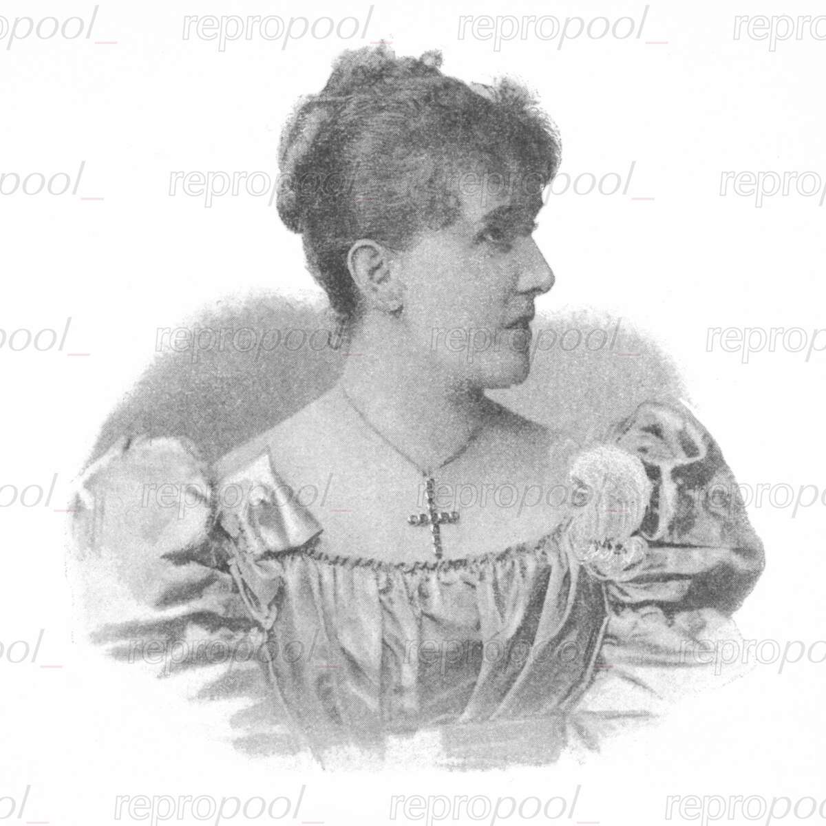 Emilie Welti-Herzog; Fotografie von Paul Gericke (um 1885)