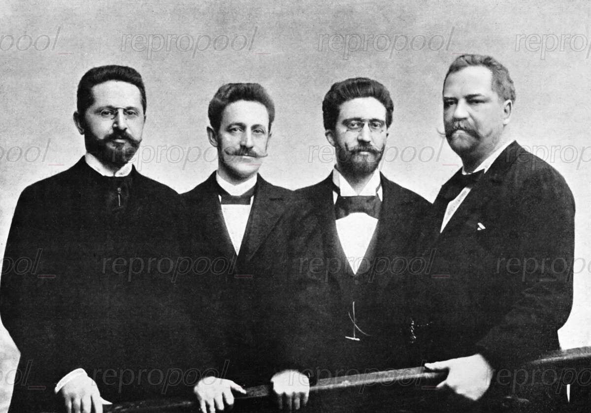 Das Rosé-Quartett; Fotografie von unbekannter Hand (um 1895)
