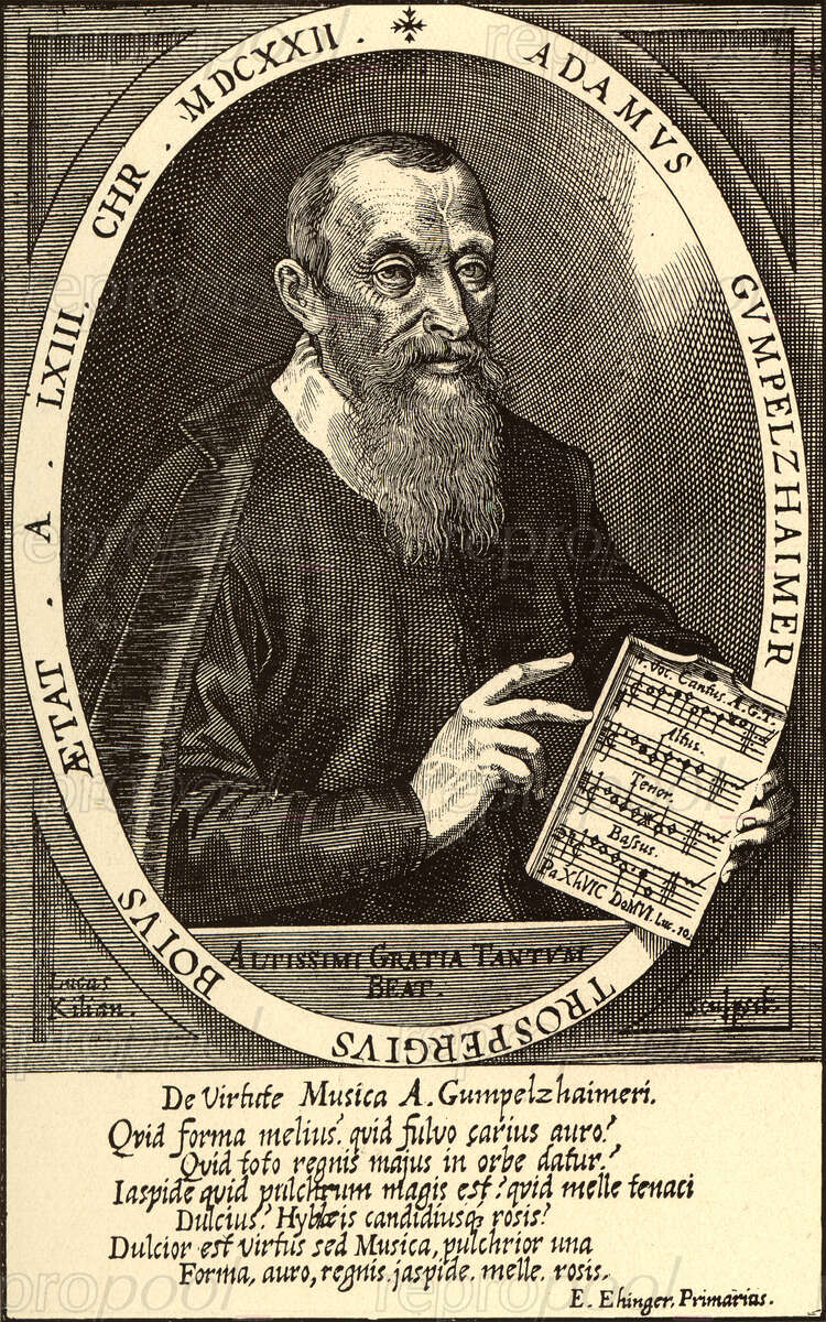 Adam Gumpelzhaimer; Kupferstich von Lucas Kilian (1622)